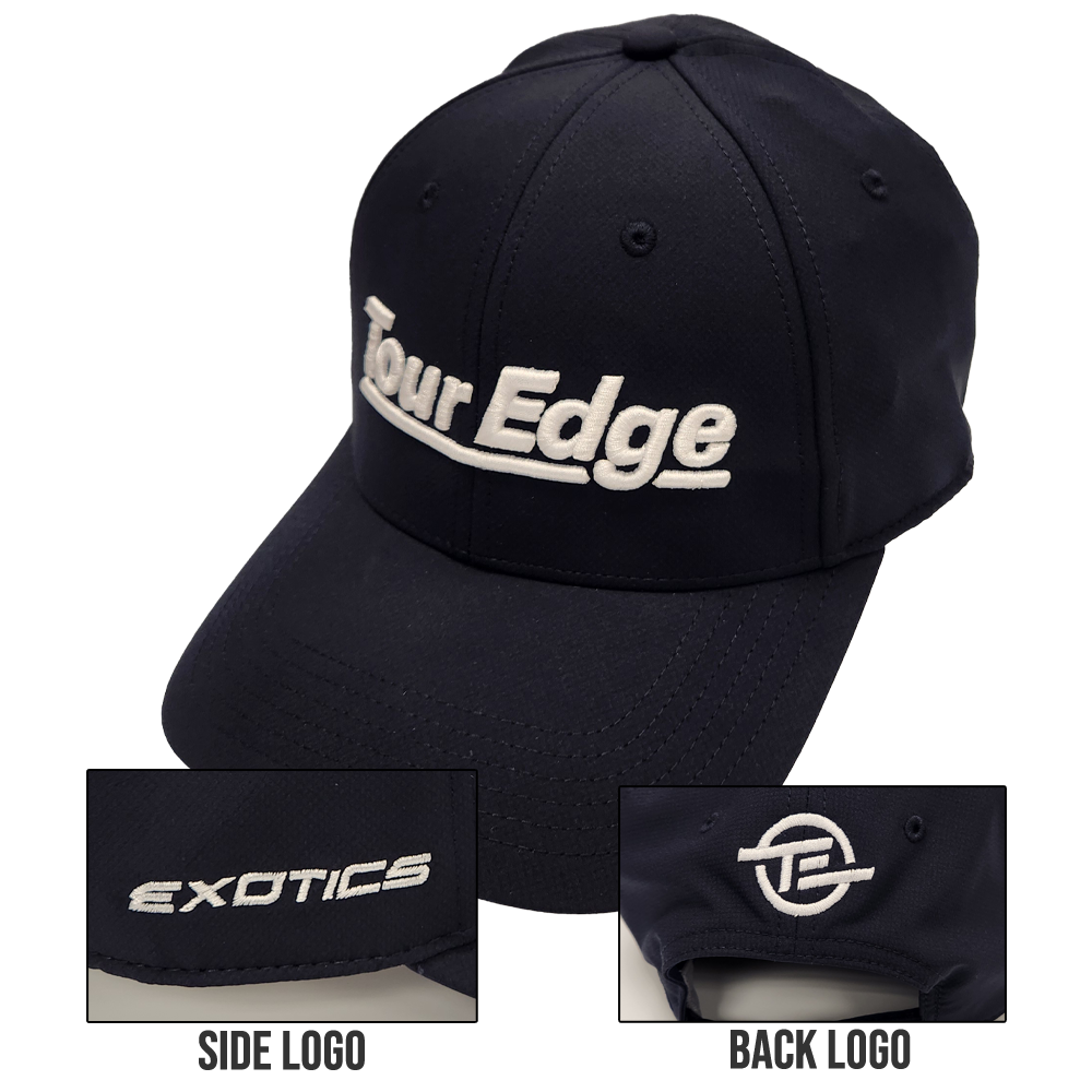 Tour Edge Logo Performance Cap - Navy/White Logo