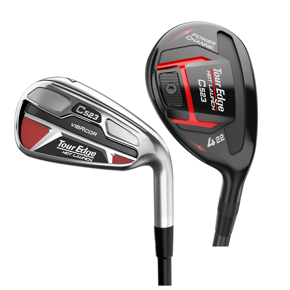 back view of Tour Edge Hot Launch C523 hybrid and iron