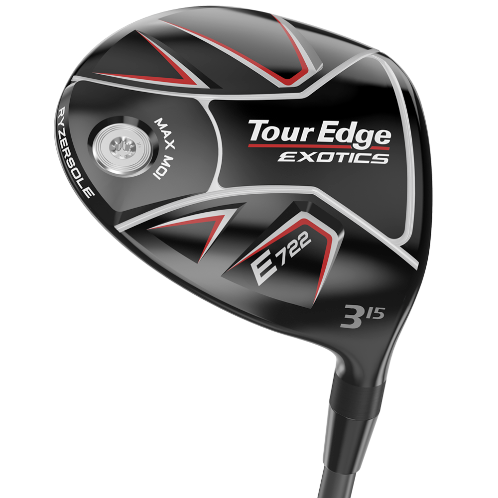 Sole view of Tour Edge Exotice E722 fairway wood