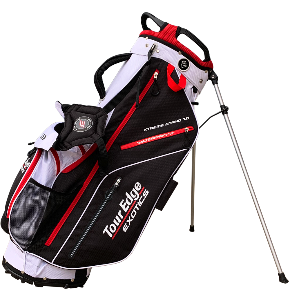 Tour Edge exotics xtreme 7.0 stand bag black white red