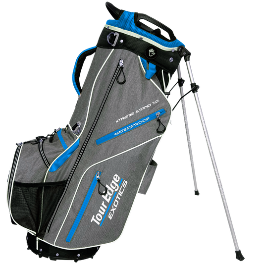 Tour Edge exotics xtreme 7.0 stand bag heather blue white